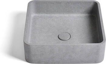 Ideavit Zoe Waskom 39x39x12cm Beton vierkant Grey 290305-B1