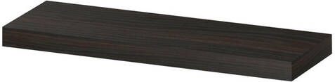 INK wandplank in houtdecor 3 5cm dik vaste maat voor vrije ophanging inclusief blinde bevestiging 60x20x3 5cm intens eiken