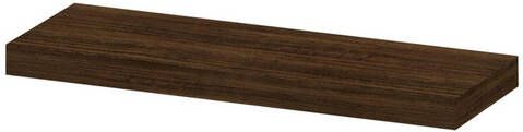 INK wandplank in houtdecor 3 5cm dik vaste maat voor vrije ophanging inclusief blinde bevestiging 60x20x3 5cm koper eiken