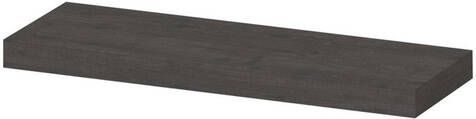 INK wandplank in houtdecor 3 5cm dik vaste maat voor vrije ophanging inclusief blinde bevestiging 60x20x3 5cm oer grijs