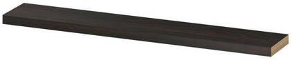 INK wandplank in houtdecor 3 5cm dik voorzijde afgekant voor ophanging in nis 120x20x3 5cm intens eiken