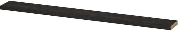 INK wandplank in houtdecor 3 5cm dik voorzijde afgekant voor ophanging in nis 180x20x3 5cm houtskool eiken