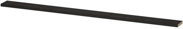 INK wandplank in houtdecor 3 5cm dik voorzijde afgekant voor ophanging in nis 275x20x3 5cm houtskool eiken