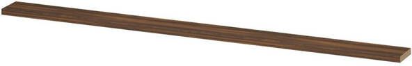 INK wandplank in houtdecor 3 5cm dik voorzijde afgekant voor ophanging in nis 275x20x3 5cm noten