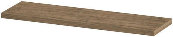 Ink 35d wandplank 120x35x3.5cm voorzijde afgekant tbv nis MFC Naturel eiken 1258810