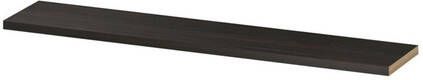 INK wandplank in houtdecor 3 5cm dik voorzijde afgekant voor ophanging in nis 180x35x3 5cm intens eiken