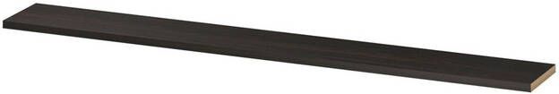 INK wandplank in houtdecor 3 5cm dik voorzijde afgekant voor ophanging in nis 275x35x3 5cm intens eiken