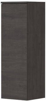 Ink Half hoge kast l s 1 deur met grepen hout décor Oergrijs 350x350x1060 mm (bxdxh)