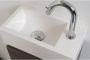 Ink Fontein Contra Rechthoek Rechts 40x22x10cm Polystone Cilinder Glans Wit 1 Kraangat - Thumbnail 1