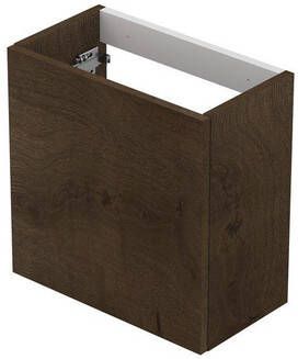 Ink Contra Enter Fonteinonderkast 40x22x40cm greeploos 1 deur l s en rechtsdraaiend MDF Fineer Charcoal 1222218