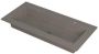 Rivo quartz wastafel enkele bak inclusief 2 kraangaten en plug 100x45x1 cm beton - Thumbnail 1