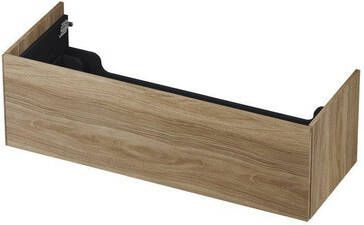 INK P2O Wastafelonderkast 120x45x37.6cm 1 lade push 2 open recht opdekfront MFC Zuiver eiken 1259774