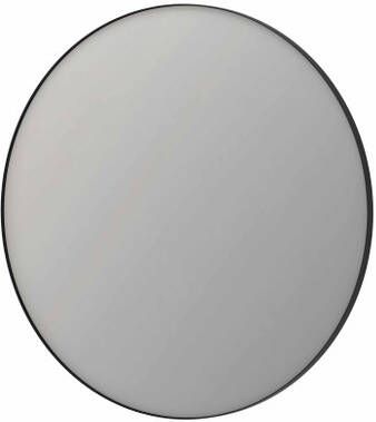INK SP15 spiegel 120x4x120cm rond verzonken in alu kader geborsteld metal black 8409454