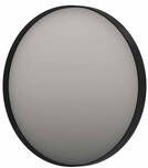 INK SP17 ronde spiegel in stalen kader met dimbare indirecte LED-verlichting color changing spiegelverwarming en schakelaar 120 x 4 x 120 cm geborsteld metal black