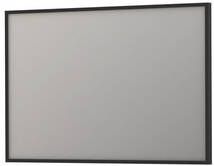 INK SP18 rechthoekige spiegel verzonken in stalen kader 80 x 120 x 4 cm mat zwart
