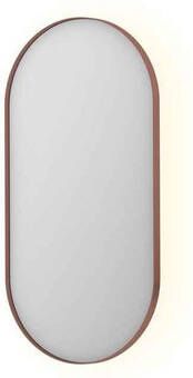 INK SP21 Spiegel 50x100cm LED verlichting dimbaar spiegelverwarming in stalen kader horizontaal verticaal geborsteld koper 8408969