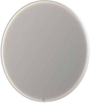 INK SP24 Spiegel 100x4x100cm LED onder en boven colour changing dimbaar Spiegelverwarming rond in stalen kader aluminium wit mat 8409331