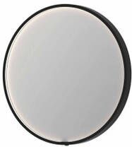 INK SP24 ronde spiegel in stalen kader met dimbare LED-verlichting color changing spiegelverwarming en schakelaar 60 x 4 x 60 cm geborsteld metal black
