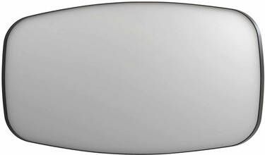 INK SP29 contour spiegel rechthoekig met afgeronde hoeken verzonken in kader 160 x 4 x 80 cm geborsteld metal black