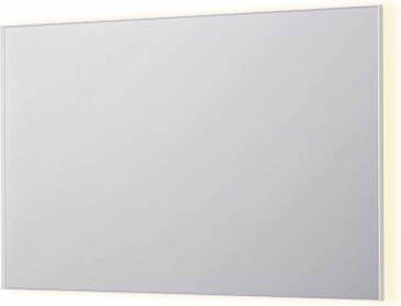 INK SP32 rechthoekige spiegel in stalen kader met dimbare indirect LED-verlichting spiegelverwarming color changing en schakelaar 120 x 4 x 80 cm mat wit