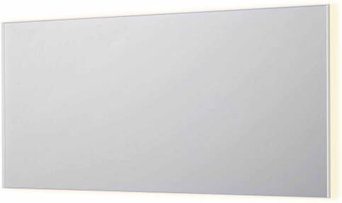 INK SP32 rechthoekige spiegel in stalen kader met dimbare indirect LED-verlichting spiegelverwarming color changing en schakelaar 160 x 4 x 80 cm mat wit