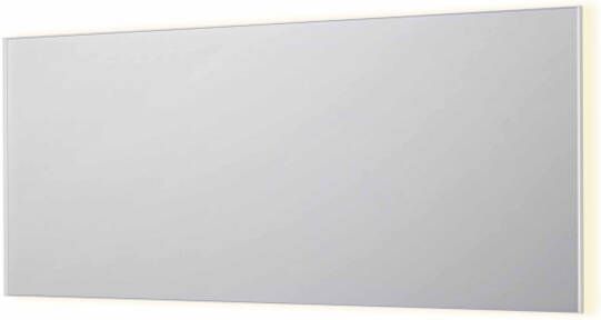 INK SP32 rechthoekige spiegel in stalen kader met dimbare indirect LED-verlichting spiegelverwarming color changing en schakelaar 180 x 4 x 80 cm mat wit