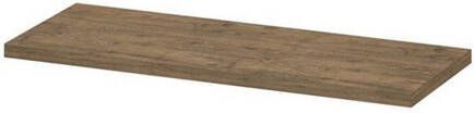 Ink Topdeck Afdekplaat t.b.v. onderkast hout decor 35mm dik Naturel eiken 1200x450x35 mm (bxdxh)