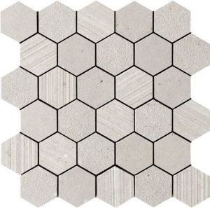Italgraniti Silver grain Mozaïektegel 30x31cm 9.5mm porcellanato Grey 1617080