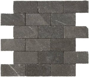 Italgraniti Shale Tegelstroken voor wand 30x30cm 9.5mm gerectificeerd porcellanato Ash 1493422