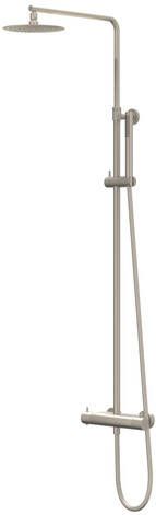 Ivy Bond Regendoucheset opbouw 30cm slim hoofddouche 3-standen handdouche Geborsteld nickel PVD CSB1GNBC