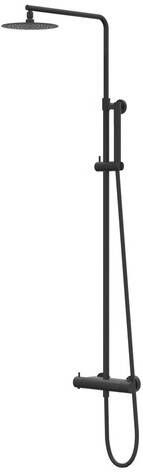 Ivy Bond Regendoucheset opbouw 30cm slim hoofddouche satin spray handdouche Mat zwart PED CSB1MZCC