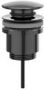 IVY Design Afvoerplug klikwaste Zwart chroom PVD 6901757 - Thumbnail 2