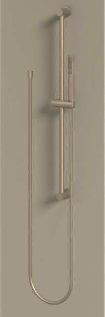 IVY Handdoucheset Set Bestaande Uit Doucheslang 150 cm Wandhouder Met Uitlaat En Staafhanddouche Geborsteld Nickel PVD - Foto 2