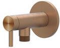 IVY Hoekstopkraan 1 2" 3 8 RVS316 geborsteld mat koper PVD 6901913 - Foto 1