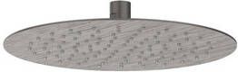 IVY Bond losse Slim hoofddouche met antikalk nozzles en Eco-air 25 cm geborsteld metal black PVD
