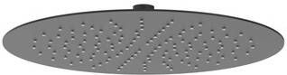 Ivy Hoofddouche slim 30cm antikalk nozzels Eco-air Mat zwart PED 6900602