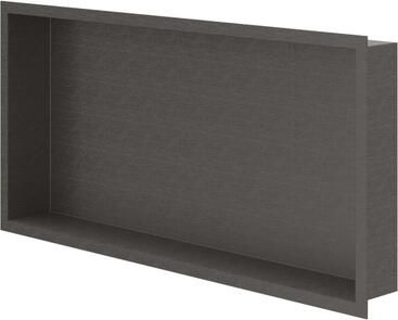 Ivy Inbouwnis 60x30x7.5cm Geborsteld metal black PVD 6500756