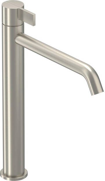 IVY Pact eenhendel wastafelmengkraan L model voorzien van coldstart geborsteld nickel PVD