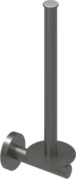 IVY Bond reserverolhouder geschikt voor wandmontage 2 rollen 22 9 cm chroom geborsteld metal black PVD