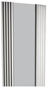 Jaga Iguana Visio Designradiator met spiegel 1800x510mm 908 watt metaalgrijs VIPW180051001MM