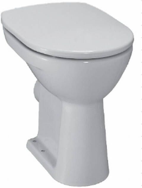 Jika Lyra plus Staand toilet verhoogd +6 AO aansluiting vlakspoel keramiek glans wit H8253870000001