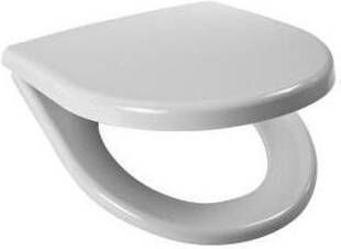 Jika Lyra Plus toilettzitting met deksel wit met rvs bevestiging zonder softclose h8903840000631