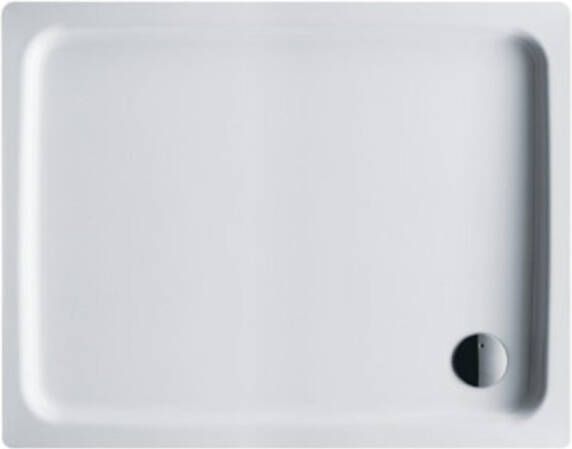 Kaldewei Duschplan douchebak plaatstaal 70x120x6.5 rechthoekig met Styropordrager wit 431548040001