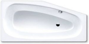 Kaldewei Mini bad plaatstaal dikwandig 157x70 47.5x43cm links z. poten wit