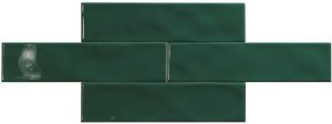 Kerabo Fashion wandtegel 7.5x30cm 8mm Rechthoek Groen glans SW07311686