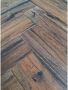Kerabo Vloer- en wandtegel visgraat Real Wood Castagno 15x60 cm Houtlook Mat Bruin SW0731231-1 - Thumbnail 1