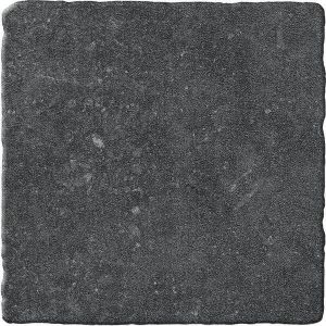Kerabo Vloertegel Bluestone Noir 20x20cm getrommeld Industriële look Mat Antraciet SW07310756