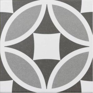 Kerabo Acropolis keramische vloer- en wandtegel decor 20 x 20 cm olympia grey