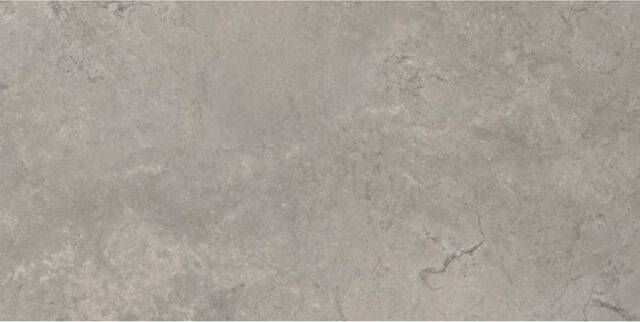 Kerabo Storm Natural keramische vloer- en wandtegel marmerlook gerectificeerd 60 x 120 cm mat grijs