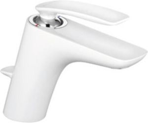 Kludi Balance 1-gats wastafelkraan m. waste wit 520239175